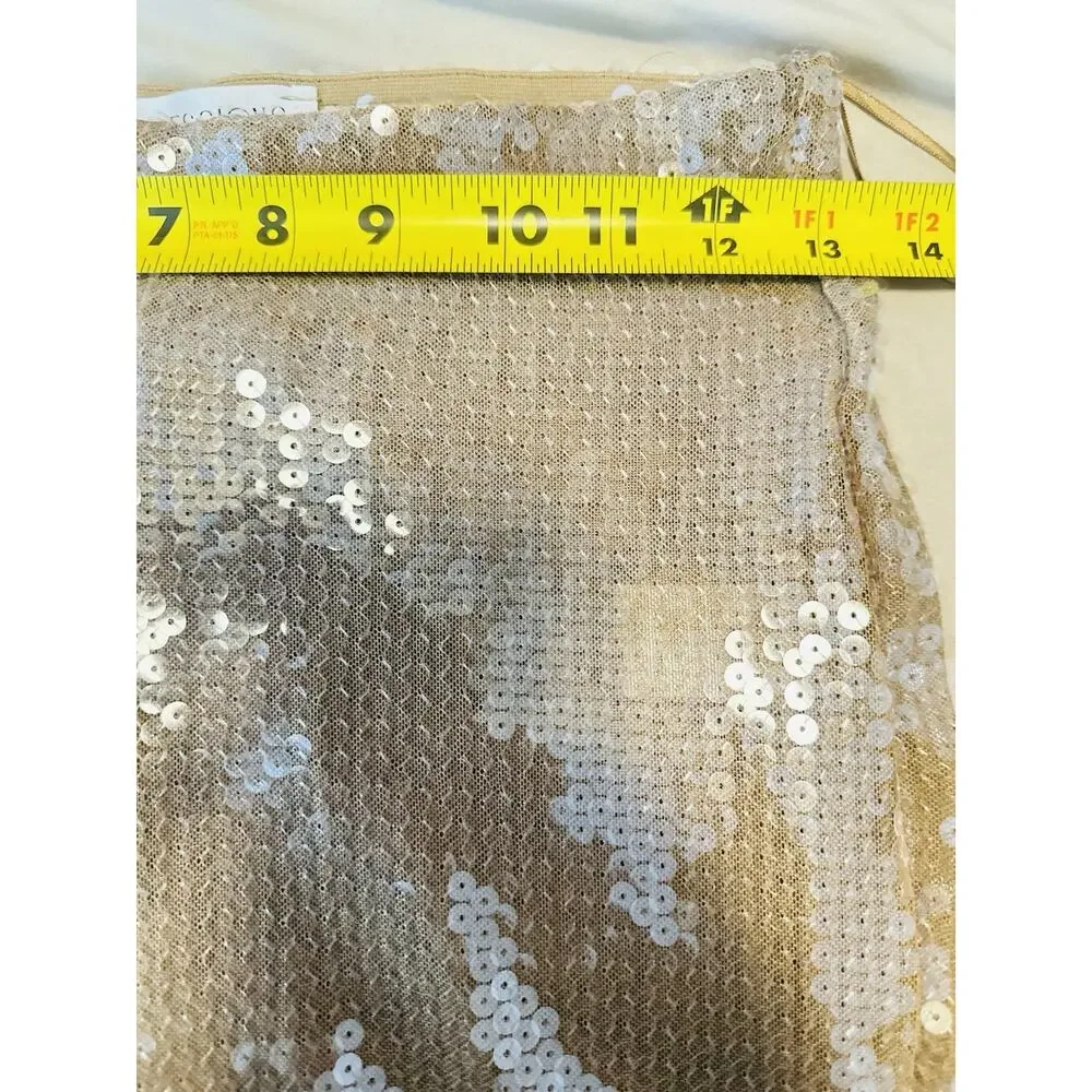 NWT Impressions Party Phase High Waist Sequin Flare Pants Small - Picture 7 of 9